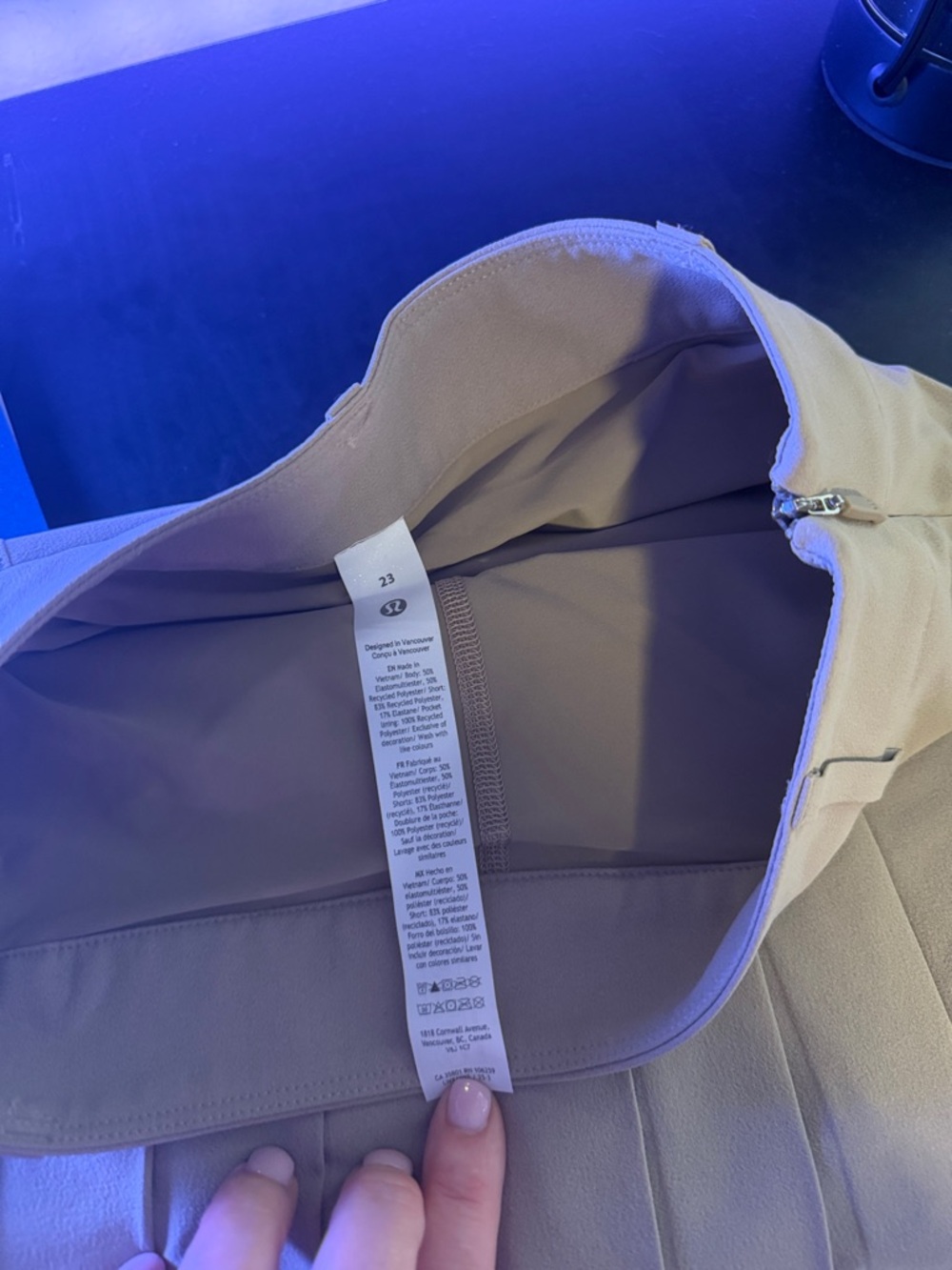 lululemon athletica Drop-Waist Pleated Golf Skirt in Khaki - Picture 7 of 7